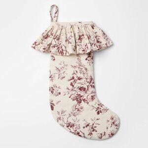 Ruffle Botanical X-Mas Stocking Red Threshold w/ Studio McGee SOLD OUT ONLINE!
